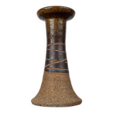 Danish studio pottery candlestick by Tue Poulsen for Tue Keramik, 1960s.