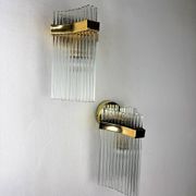 Paire de appliques murales Gaetano Sciolari pour Lightolier, Italie, vers 1970