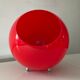 Lampe en plexiglas rouge des années 80