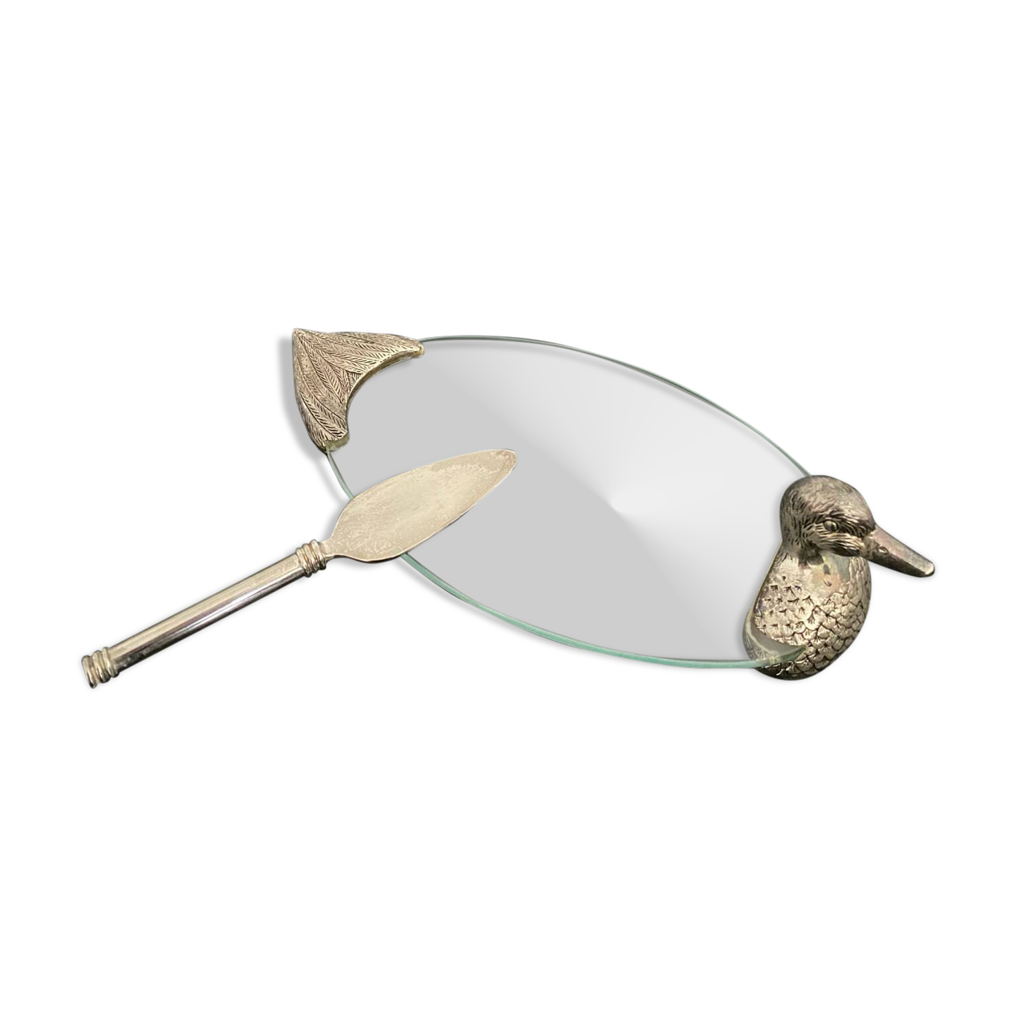 1 Foie gras serving dish and its shovel