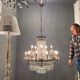 Italian crystal chandelier, 1940s