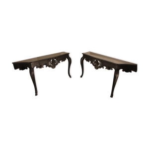 Paire de consoles Louis XV