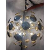 Handmade Hammered Sputnik Candlestick in Gold