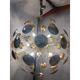 Handmade Hammered Sputnik Candlestick in Gold