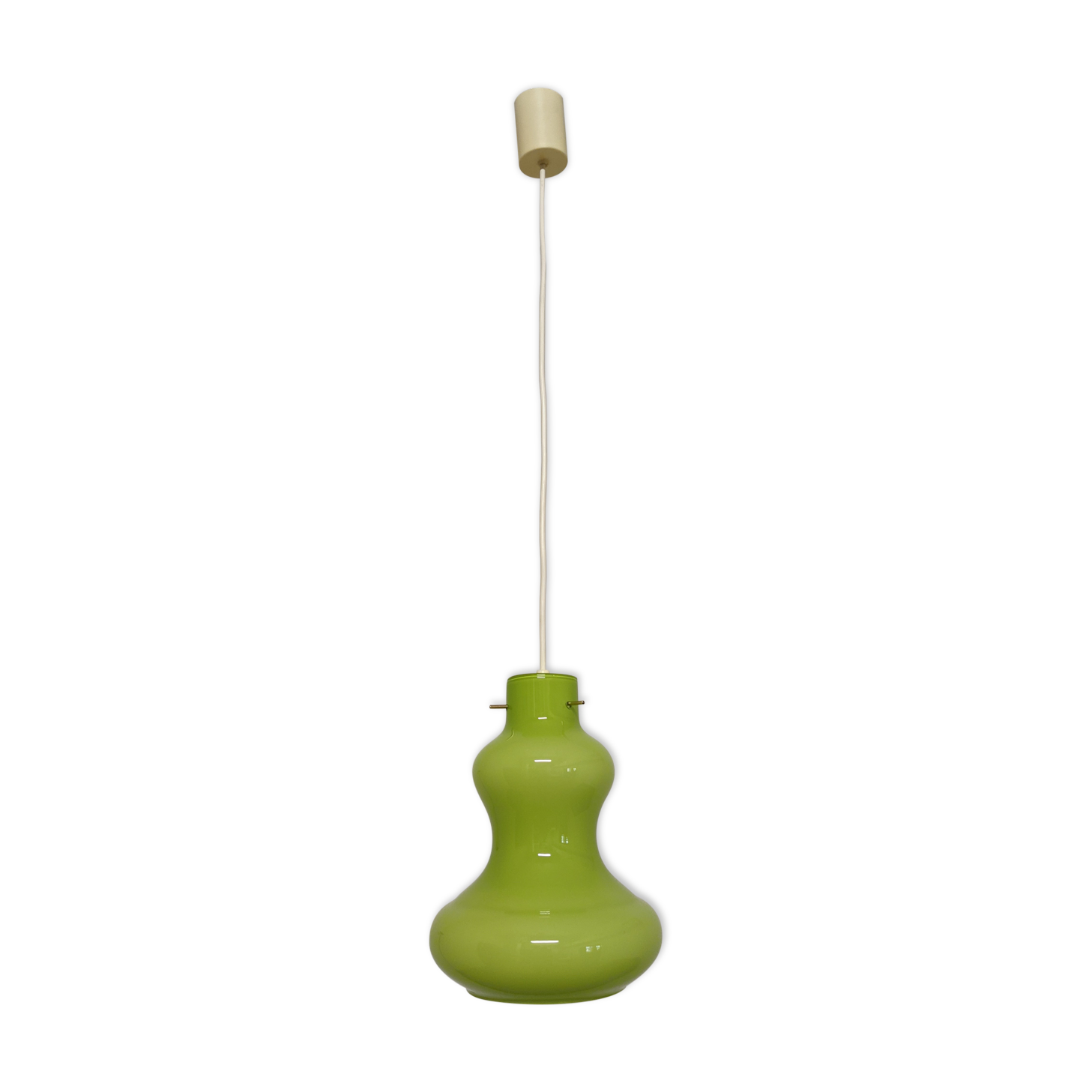 Suspension of the 70s in green opaline