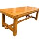 Table de ferme en chêne massif avec rallonges 2m20/3m20