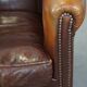 Vintage club armchair made of sheep leather