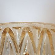 Pair of vintage globes for lighting - amber glass