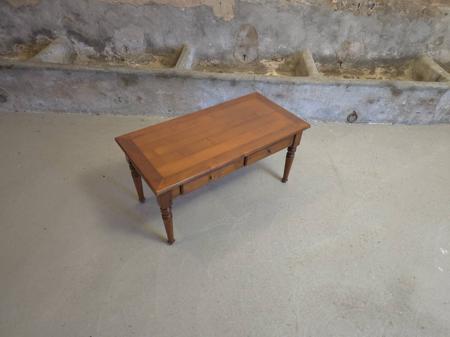 Cherry wood coffee table