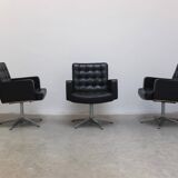 Set of 3 Executive Chairs by Vincent Cafiero for Knoll International, 1960s