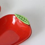 Pair of Saint Clément barbotine dishes