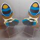 Paire de chaises Haute couture Christian Lacroix