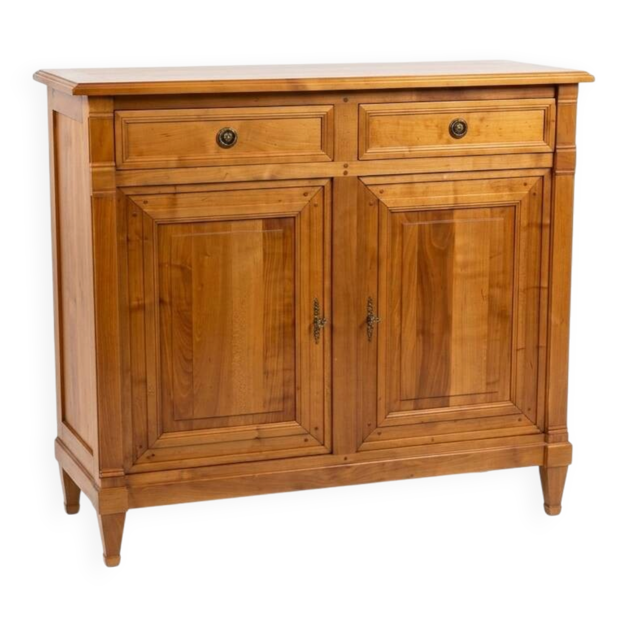 Louis XVI style buffet in solid cherry wood from the mid-20th century.