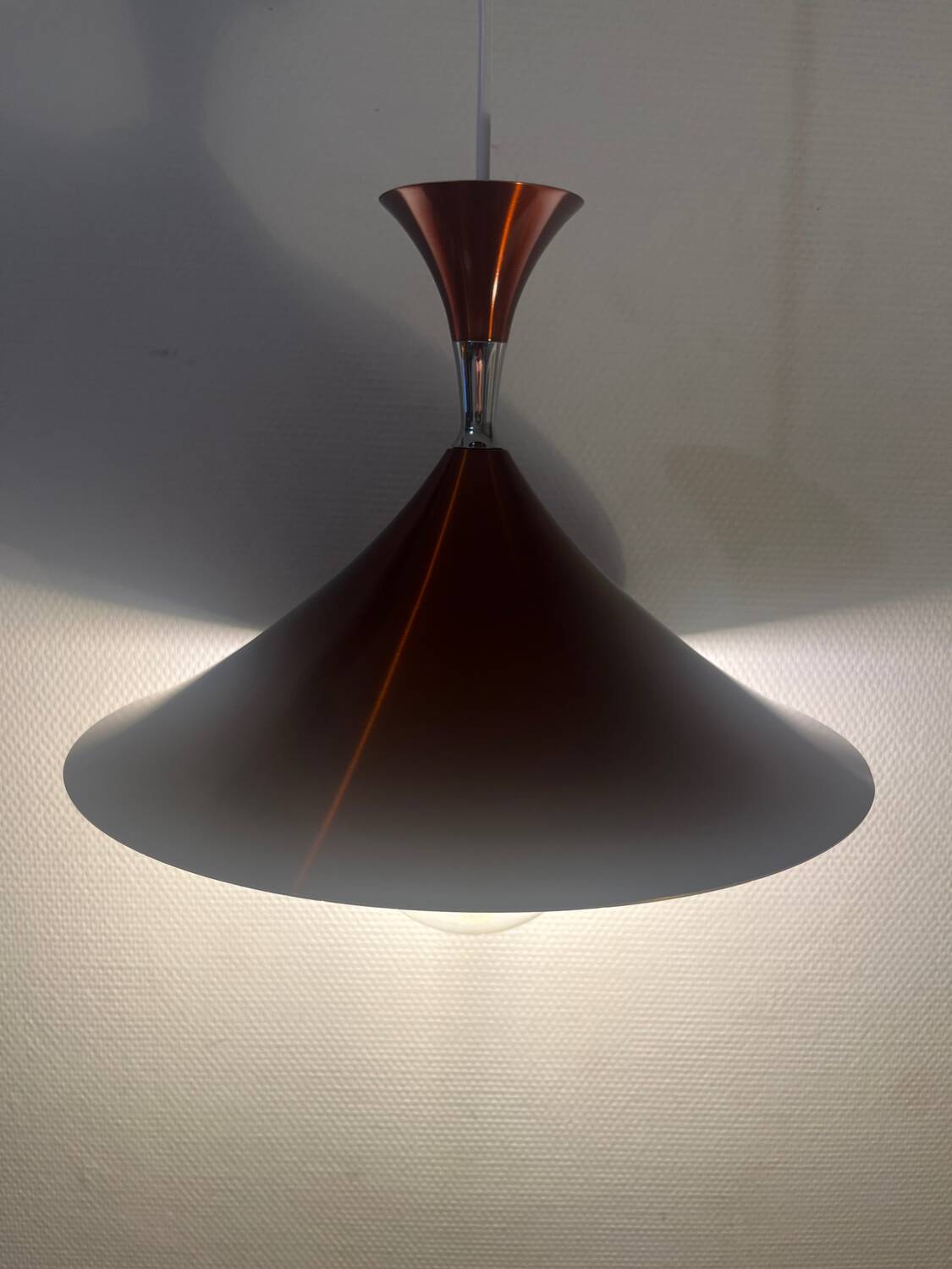 Metal pendant light, 1960s