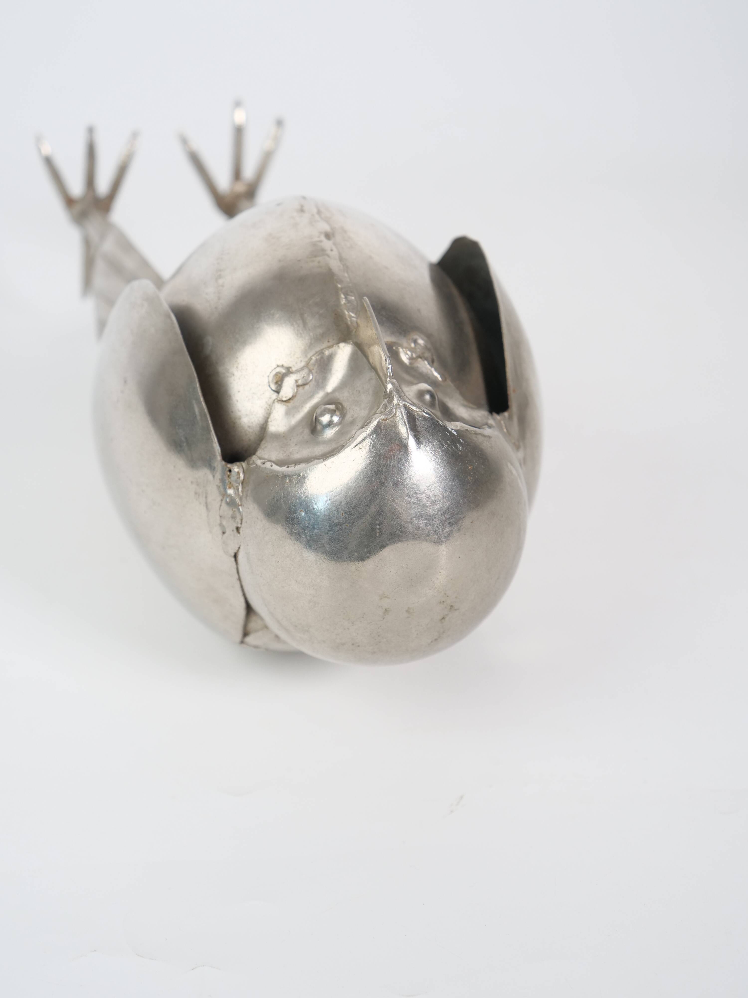 Brutalist sculpture decorative owl folk art