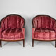 Salon Art Déco par Paul Follot en velours rose , circa 1920