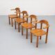 Set of 4 Alder Wood Opus Dining Chairs by Team 7 Austria