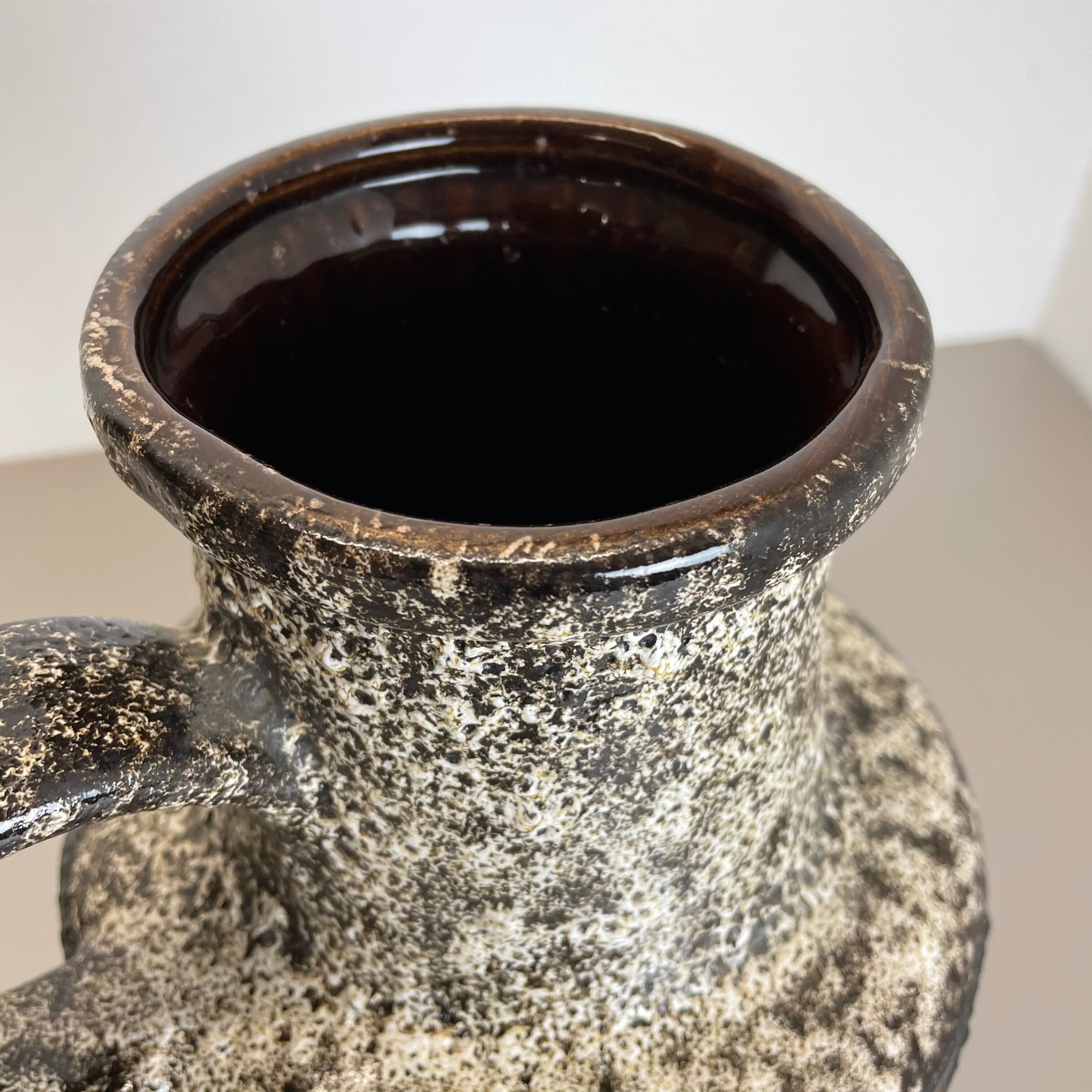 Large Pottery Fat Lava Multi-Color Floor Vase 408-40 Made by Scheurich, 1970s