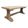 Monastery table, solid oak, 220cm.