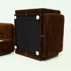 Rare 1970s brown velvet multifunctional modular sofa