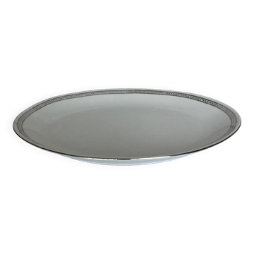 Plat ovale en porcelaine blanche
