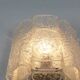 Pair of 'ice glass' wall lamps by Doria Leuchten