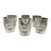 Six crystal glasses of Arques model Villandry XXth