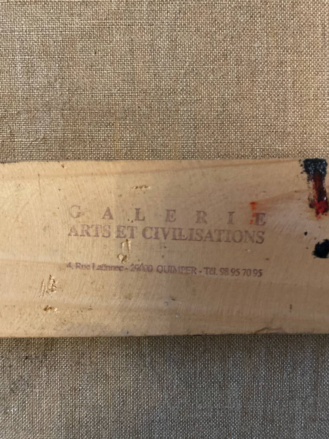 Natural landscape signed in 1991