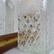 Chiselled glass whisky carafe