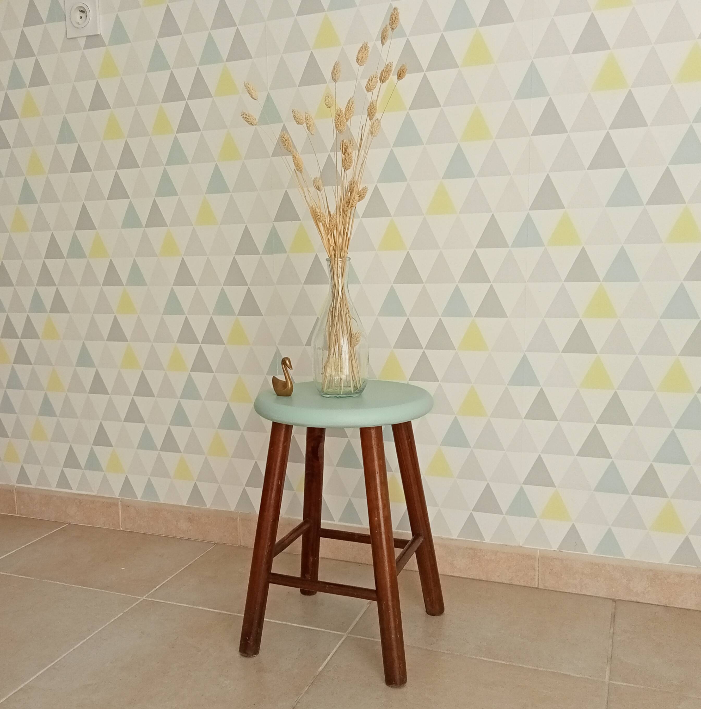 Vintage wooden stool