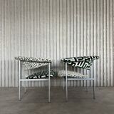 Pair of “Meander Gamma” Chairs by Rudolf Wolf — Newly Upholstered