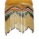 Vintage Beaded Lamp On Brass Base, 1960/70s