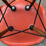Set of 10 fibreglass & walnut DSW chairs, Charles & Ray Eames, Herman Miller, 60s-70s