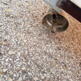 Table TV Desserte en atluglass Michel Dumas