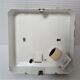 Holophane brand square wall light in moulded thick glass