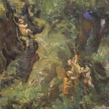 Tableau sur panneau signé Luigi Onetti et daté de 1925