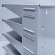 Industrial lacquered metal shelf, 1990s design