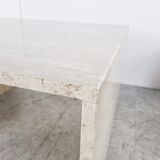 Pair of vintage travertine coffee or side tables, 1970s