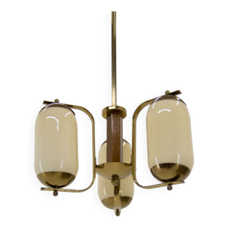 Art Deco Three-flamming Chandelier, 1940s