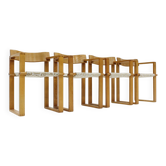 Vintage dining chairs by Ate van Apeldoorn, set of 4