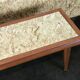 60s 70s Teak Table Coffee Table Danish Design with Mirror 60s