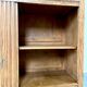 Antique low cabinet in wood and marble
