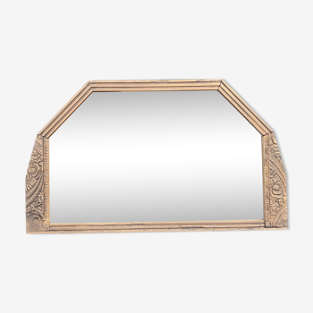 Art Deco mirror golden patina