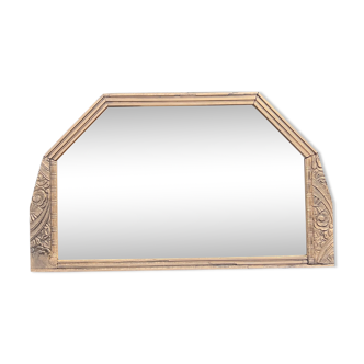 Art Deco mirror golden patina