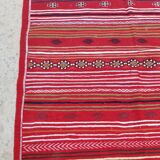 Ethnic red carpet in pure wool 120x190cm
