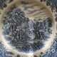 Assiette plate en porcelaineChurchill England. Motif Currier & Ives Harvest