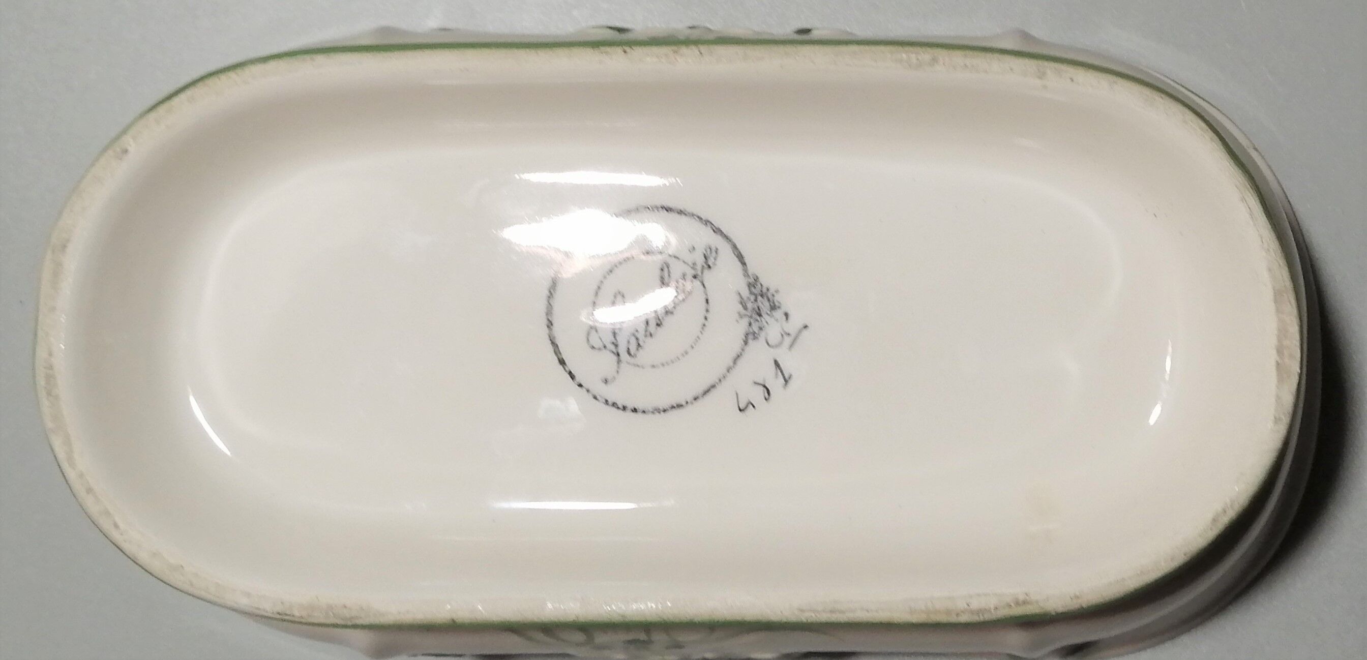 Ceramic planter spring decoration