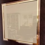 Postmodern Square Bronze Mirror from Belgo Chrom, Belgium, 1980s