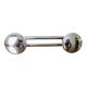 Wall coat rack in chrome metal from the 70s