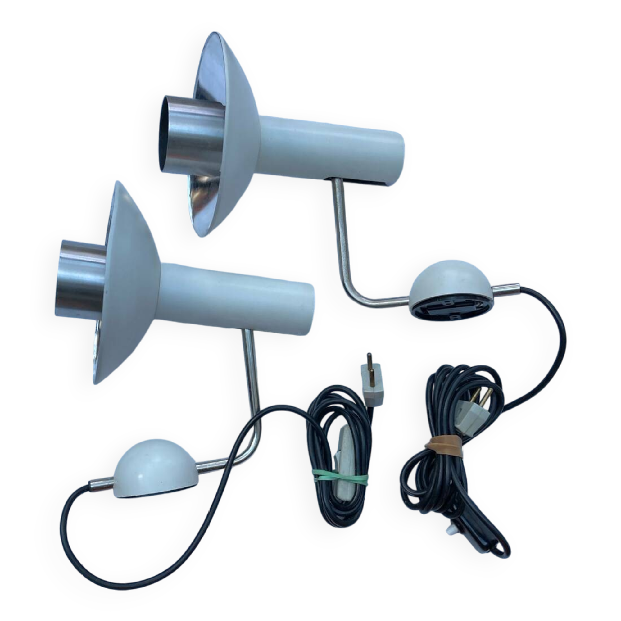 Pair of Louis Poulsen wall lights, Louise model, 60s, Denmark